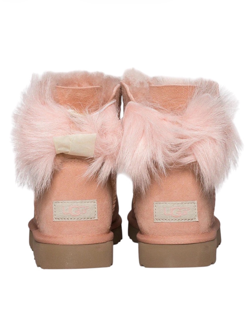 Rare! UGG Fluff Bow Mini Boots